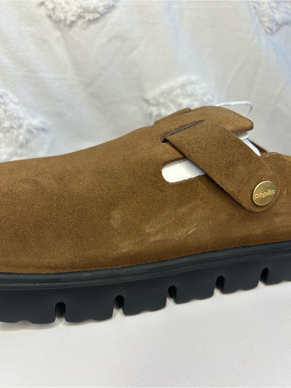 Birkenstock Boston Chunky Clogs Dark Tea/Black - Picture 13 of 15